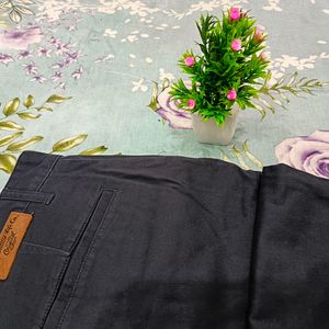 Navy Blue Cotton Mens Pant Size 36