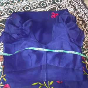 Frial Blouse With Saree