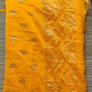 New Silk Blend Mustard Dupatta