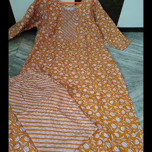 Brand New Mustard Kurta Set