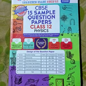 Physics Sample Question Paper For Class 12