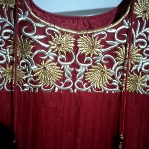 NEW RED ANARKALI SET Party Ware