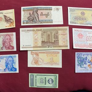 10 Foreign Notes Top Condition