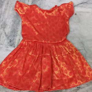 kids shiny frock