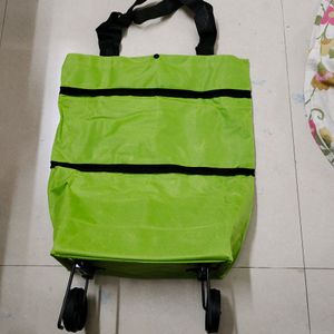 Folding shopping bag 😊 on wheels