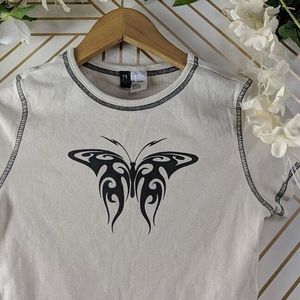 H&M Butterfly Detail Top