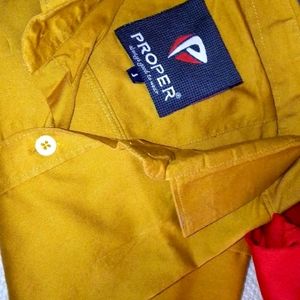 Red And Mustard Combo Shirt