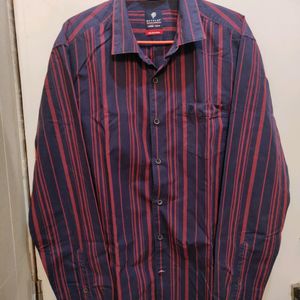 Netplay Mauva Stripes Shirt For Men.