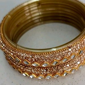 Best Traditional Bangle Set Of 2pcs Glass Bangl