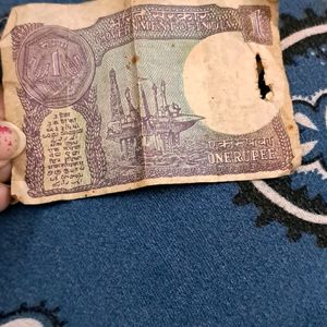 Rare  1 Rupee Indian  Note