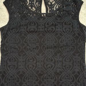 Black Net Top