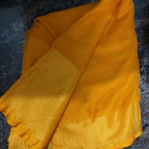 Mustard Saree