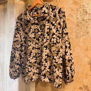 Printed Camouflage Shirt / Top ✨