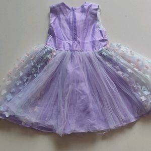 Purple Net Frock