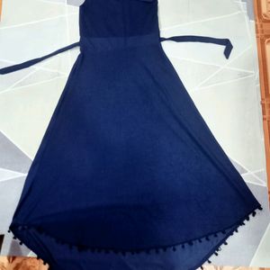 Navy Blue Western Gown