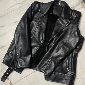 Men’s Black Faux Leather Biker (CUSTOM MADE)