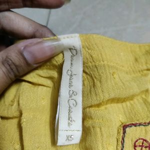 Embroidered Yellow Dress