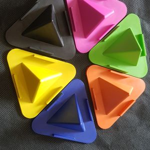 HARD PLASTIC PYRAMED MOBILE STAND , GET 3 AT 175/-