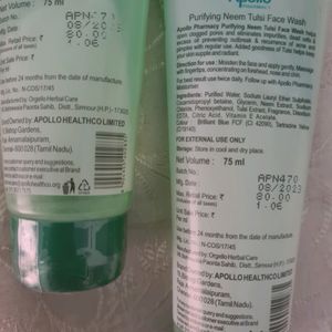 Combo Of 2 Apollo neem Tulsi Face wash