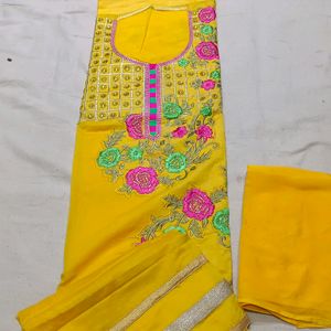 Bright Yellow Colour For Haldi Ceremony