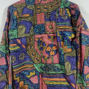 Multicolored Printed Casual Shirt (Men)