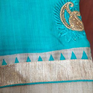 UN-USED SAREE WITH UN STITCHED BLOUSE PC