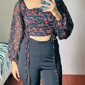 Flower Print Top