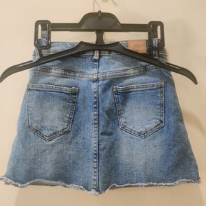 Smart Denim Skirt For 6 Yrs Old Girls