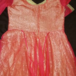 Pink Colour Gown For 12 y/o Girls