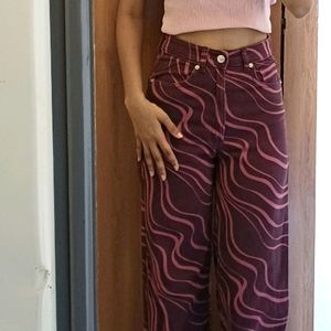 Divided By H&M Women Wide Twill Trousers