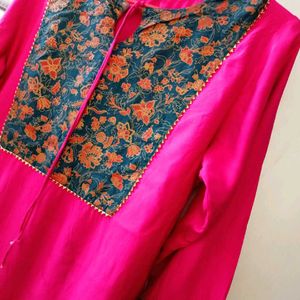 Embroidery Kurta Set With Free Gift 🎁