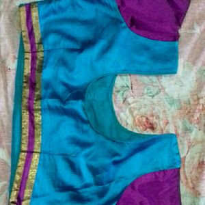 Silk Saree With Blouse. Bust Size 38in