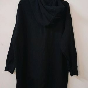 H&M Black Hoodie Oversized Size S