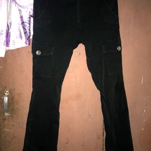 y2k pinterest black bootcut pant