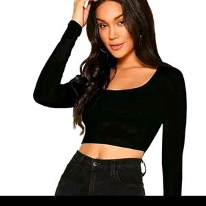 Classic Black Crop Top