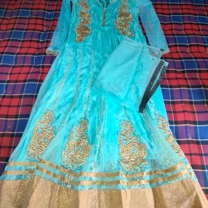 Net Anarkali Dupatta Set 🩷🌸