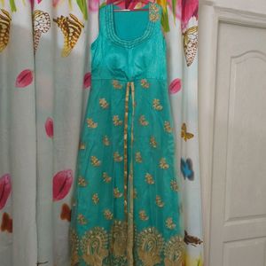 Sea Green Ethnic Dress