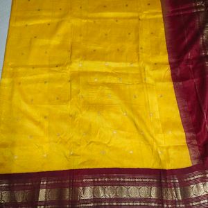 Pure Kanchi Pattu Saree 💛❤️