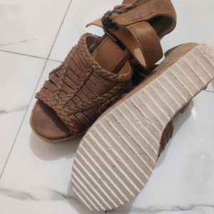 Carlton London Textured Wedges With Ankle-Loop