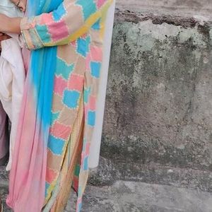 multi color afghani suit