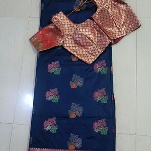 Kanjeevaram Silk Sare With Blouse