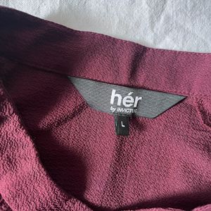 Branded Burgundy Tunic