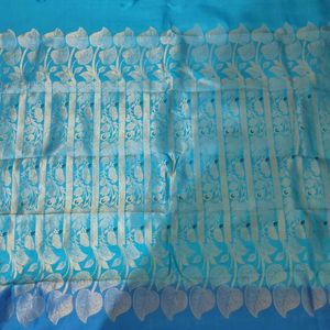 Blue Pure Kancheepuram Silk Saree