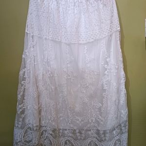 Savana White Skirt