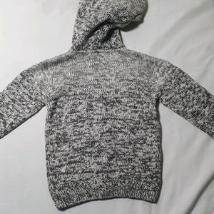 Imported Zipper Sweater For Kids With Hoody