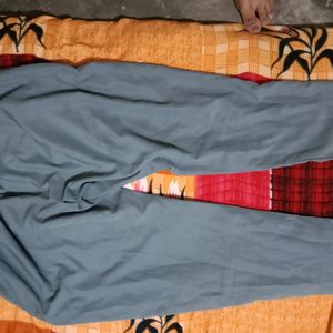 Suit  With Pant Cut Plazo