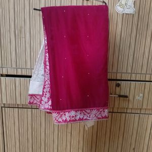 💥 30 Rs. Off💥 Velvet Net Saree With Blouse Piece