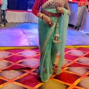 Beautiful full hand work saree