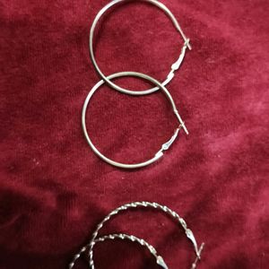 Silver Hoops