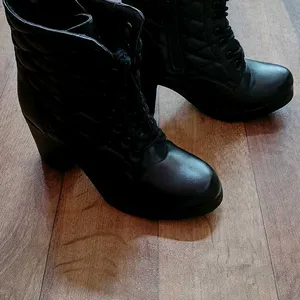 Quilted Lace Up Boots